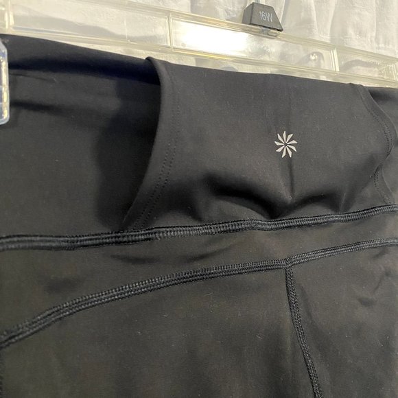 Athleta Ultimate‎ Stash Craft Tight Black Purple Size M - Picture 4 of 7